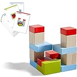 HABA 305455-3D - Legespiel Vier mal Vier, Bunte Holzbausteine zum Legen und Stapeln, 16 Bausteine in...