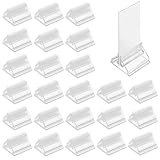 Funngy Tischkartenhalter,24 PCS Kartenhalter Acryl Transparenter Tischkartenhalter Kartenhalter...