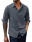 PJ PAUL JONES Herren Langarm Hemd Bügelfrei Freizeithemd Casual Regular Fit Businesshemd...