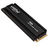 Crucial T500 SSD 2TB PCIe Gen4 NVMe M.2 Interne SSD mit Kühlkörper PS5, bis 7400MB/s, kompatibel...