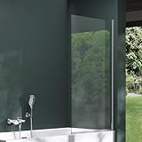 Mai & Mai Duschwand für Badewanne Badewannenwand Sicherheitsglas mit NANO-Versiegelung...
