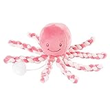 Nattou Spieluhr Oktopus, Wiegelied «La-Le-Lu», Für Neugeborene und Frühchen, 23 cm, Rosa