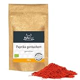 Paprika geräuchert, gemahlen, Paprikapulver Premium BIO-Qualität, handverlesen, 250g -...