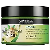 John Frieda - Deep Cleanse & Repair Maske / Kur - Inhalt: 250 ml - Mit Hanfsamen-Öl + nährender...