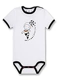 Sanetta Baby Body, Kurzarm, Strampler mit Aufdruck Weltmeister - Weiß: Größe: 74 (7 Months)
