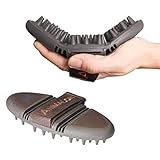 Animalon CareFlex Massage-Striegel | Flexible & Ergonomische Massage-Bürste mit Klettverschluss...