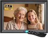 OBVHNUA Digitaler Bilderrahmen 10,1' Elektronischer Fotorahmen mit IPS-Display 1280x800 Auflösung...