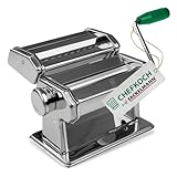 FACKELMANN Chefkoch Nudelmaschine für leckere Pasta – Aufsätze für Lasagneblätter, Tagliatelle...
