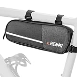 HENMI Fahrradtasche Rahmen, Rahmentasche Fahrrad Klein mit Reflektierend, Rahmentasche für Rennrad,...