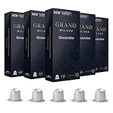 Grano Milano - Aluminium-Kaffeepads, kompatibel mit Nespresso®* Original Line Maschinen (Ristretto,...
