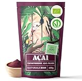 NaturaleBio Acai Pulver – 100 g gefriergetrocknetes Acai-Beeren Pulver (Freeze-Dried) aus...