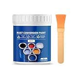 Uqezagpa Rost-Konverterfarbe für Metalle, 300 g, wasserbasierte Farbe, Rost-Konverter, einfach...