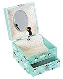 Trousselier - Pinguin - Schatzkiste & Musikschmuckdose - Spieluhr - Ideales Kindergeschenk -...