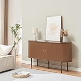 [en.casa] Kommode Mapia Sideboard mit 2 Schiebetüren Mehrzweckschrank 140 x 40 x 75 cm...