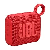 JBL Go 4 - Rot – Tragbare Bluetooth-Lautsprecher-Box mit JBL Pro Sound, tiefem Bass und...