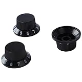 Potentiometer-Drehknöpfe, Ton-Lautstärkeregler, Ersatz für E-Gitarre, Bass, 3 Stück
