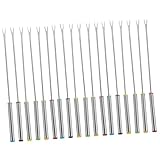 Homoyoyo 18 Stück Teiliges Fonduegabel Edelstahl Hitzebeständig Kleine Köpfe für Einfaches...