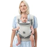 LUFFCABO Mesh Babytrage von Neugeborenen bis Kleinkind mit 3 Tragepositionen, ultra-atmungsaktiv,...