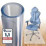 Björn&Schiller Bodenschutzmatte 100 x 120 cm, rutschfeste Bürostuhlunterlage, Bodenmatte,...