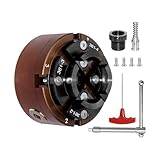 SIIIXS Backenfutter Drechselfutter 100MM 4-Backen Spannfutter selbstzentrierend Drehfutter...