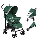 LIONELO Elia Buggy Klein Zusammenklappbar Kinderwagen Bis 15 Kg, Rücken Und Fußstützenverstellung...