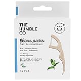 Humble Natural Dental Floss Picks - Flossers - Zahnseidensticks - 2 x 50er Pack