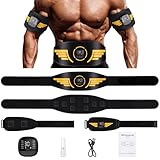 EMS Bauchmuskeltrainer,Bauchmuskeltrainer Elektrisch,EMS trainingsgerät mit 10 Modi und 30...