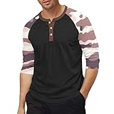Leinen Outfit Herren T Shirt Freizeithemd Hawaii Hemd Männer Baumwolle Weiß Kompressions-Shirts...
