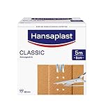 Hansaplast Classic Pflaster (5 m x 8 cm), zuschneidbare Wundpflaster mit extra starker Klebkraft,...
