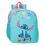 Joumma Disney Aloha Stitch Vorschulrucksack, Blau, 23 x 25 x 10 cm, Polyester