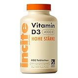 Vitamin D3-400 leicht einnehmbare Premium Vitamin D3-Mikrotabletten – Tablette Cholecalciferol VIT...