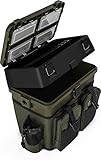 Sitzkiepe Angelobox Angel-Sitzbox Angelrucksack Angeltasche Angelkoffer Angler-Gerätekasten mit 4...