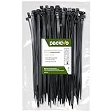 𝗣𝗔𝗖𝗞𝗜𝗩𝗢 Profi Kabelbinder 2,5 x 100mm schwarz starke Kabelbinder...