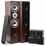 Fenton HF5W - Heimkino Musikanlage für Audiosystem 1150 Watt - 5.0 Surround Sound System,...