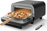 Elektrischer Pizzaofen – 6 Programme, 1700 W, bis 450 °C, LED-Touchscreen &...