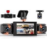 Rimoody FHD 4 Kanal Dashcam Auto 360 Grad, mit 4 Kamera 1080P Vorne und Hinten Links Rechts, 3 Zoll...