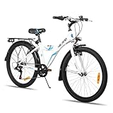 HILAND 24 Zoll Kinderfahrrad Mountainbike für Kinder Jungen Mädchen ab 7 8 9 10 11 Jahren mit...