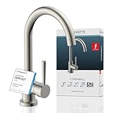 SCHÜTTE 79129 CORNWALL Küchenarmatur Niederdruck, Spültischarmatur mit hohem Auslauf,...