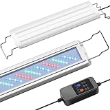 FEDOUR 40-60CM Vollspektrum Aquarium LED Beleuchtung mit Timer, 24/7-AUTO-Modus Aquarium Lampe mit...