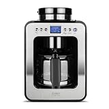 CASO Coffee Compact electronic, Design- Kaffeemaschine mit Mahlwerk, 4 Tassen Kaffee, vorgemahlenes...