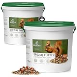 wildtier liebe Eichhörnchenfutter 2 x 2kg für Eichhörnchen & Streifenhörnchen I...