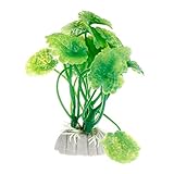 ZWTPGKRD Künstliche Blätter, dekoratives grünes Dekor für Schildkröte, Aquarium, Ornament,...