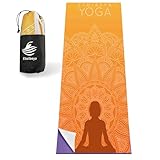 Yogamatte Rutschfest Yoga Handtuch Rutschfest Yoga Decke Yogamatte Handtuch mit Aufbewahrungstasche...