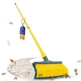 Krallenbesen Set 30 cm Holz mit Teleskopstiel gebogenen Borsten Gartenbesen Straßenbesen Kehrbesen...