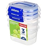 Sistema KLIP IT PLUS Frischhaltedosen Set | 400 ml auslaufsichere, stapelbare und luftdichte...
