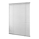 Ventanara® Jalousie Aluminium Silber inklusive Montagematerial mit und ohne Bohren 160 x 160 cm