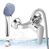 Badewanne Armatur, Badewannenarmatur mit Handbrause Badarmatur Badewanne Mischbatterie Wasserfall...