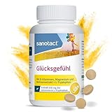 sanotact Glücksgefühl (90 Tabletten) • Natürlicher Stimmungsaufheller hochdosiert • Vitamin...
