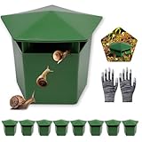 5 Stück Schneckenfalle, Schnecken Fallen für den Garten, Wiederverwendbare Plastik...