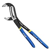 S&R Wasserpumpenzange CR-V Stahl gehärtet, phosphatiert, doppelt ummantelte Griffe, 250 x 36 mm,...